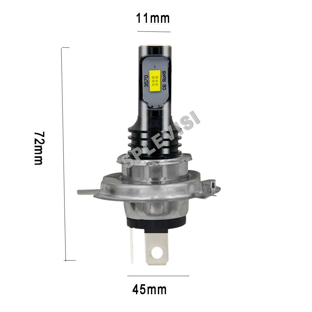 2PCS White LED Headlight Bulbs 6000K For Toyota Hilux 1995 2PCS White LED Headlight Bulbs 6000K For Toyota Hilux 1995