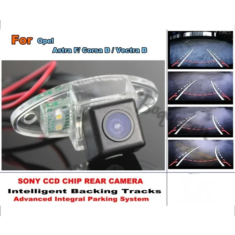 

For Opel Astra F/ Corsa B Vectra B HD CCD Intelligent Dynamic Trajectory Rear View Reverse Backup Tracks Camera Night Vision
