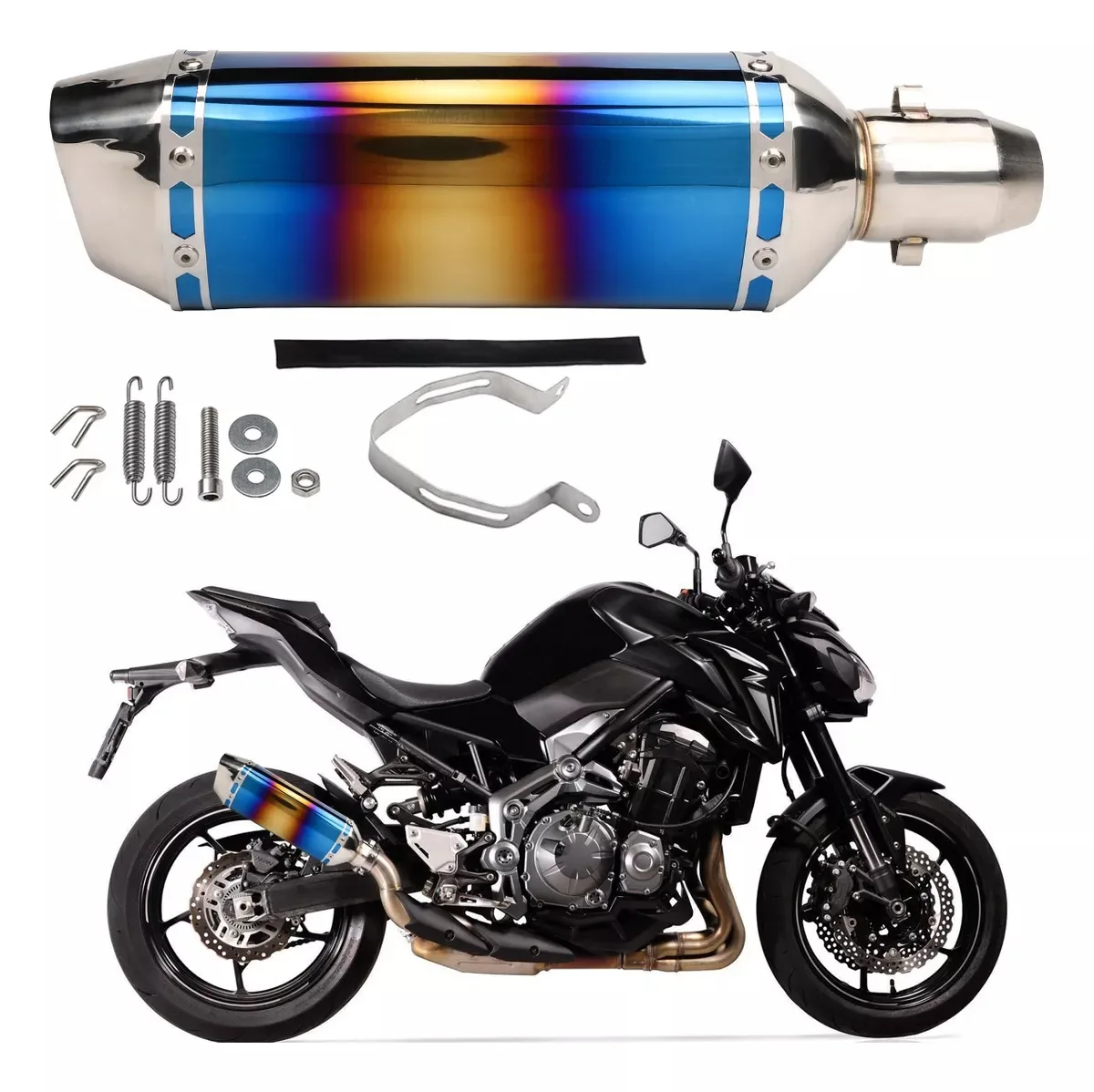 Accessori Universali Tubo Di Scarico Moto Silenziatore Modificato Tubo Echappement Moto Db Killer Per Akrapovic Xj6 Mt07 09 03