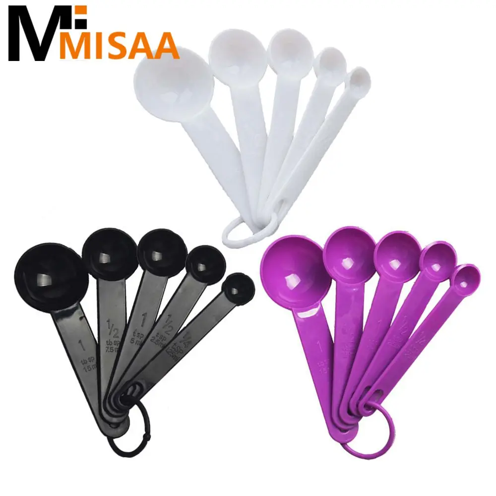 5PCS Kitchen Measuring Spoon Creative Baking Cooking Silicone Measuring Tool Ladle Scale Gadgets Cooking Tools kitchen measuring spoons measuring spoon set