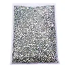 Bulk Wholesale Crystal AB Silver Bottom Glitter Loose Resin Non Hot Fix Rhinestones Cтраз Strass DIY Nails Art Decoration Y0038 3