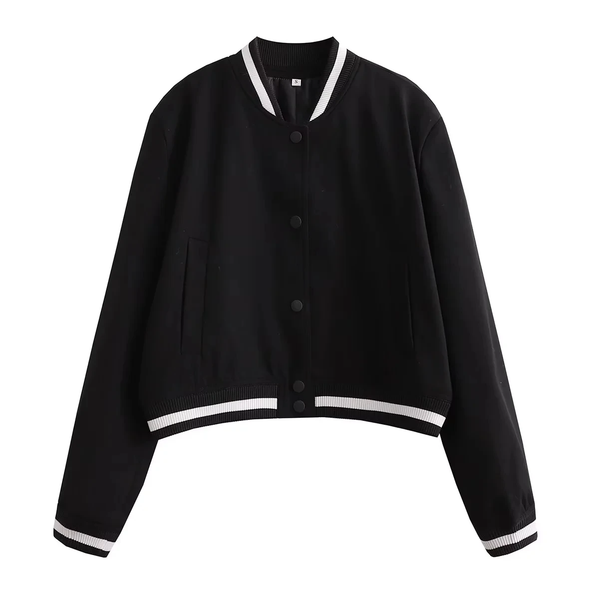 Women's Bomber Jackets Coat Crop Outwear Armygreen Long Sleeve Coat With Pocket Solid azatrafins Woman Jacket Navy Blue Jackets