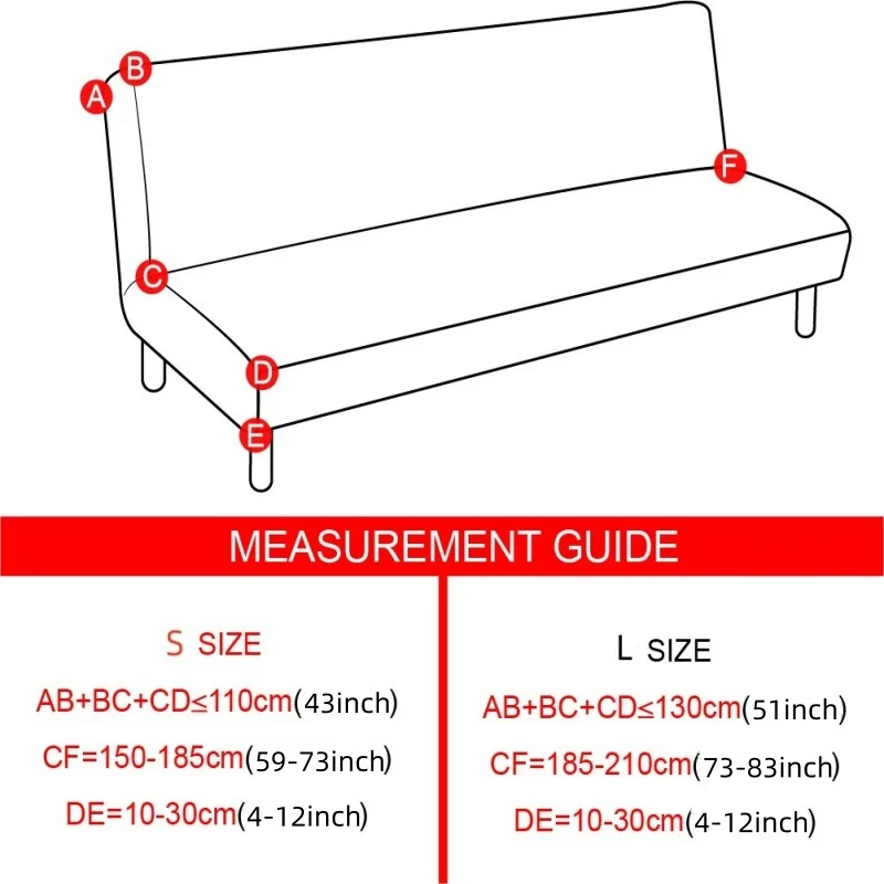 Plush Armless Sofa Bed Cover Folding Seat Slipcover Stretch Sofa Covers Elastic Couch Protector Washable Removable Slipcovers 6