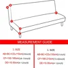 Plush Armless Sofa Bed Cover Folding Seat Slipcover Stretch Sofa Covers Elastic Couch Protector Washable Removable Slipcovers 6