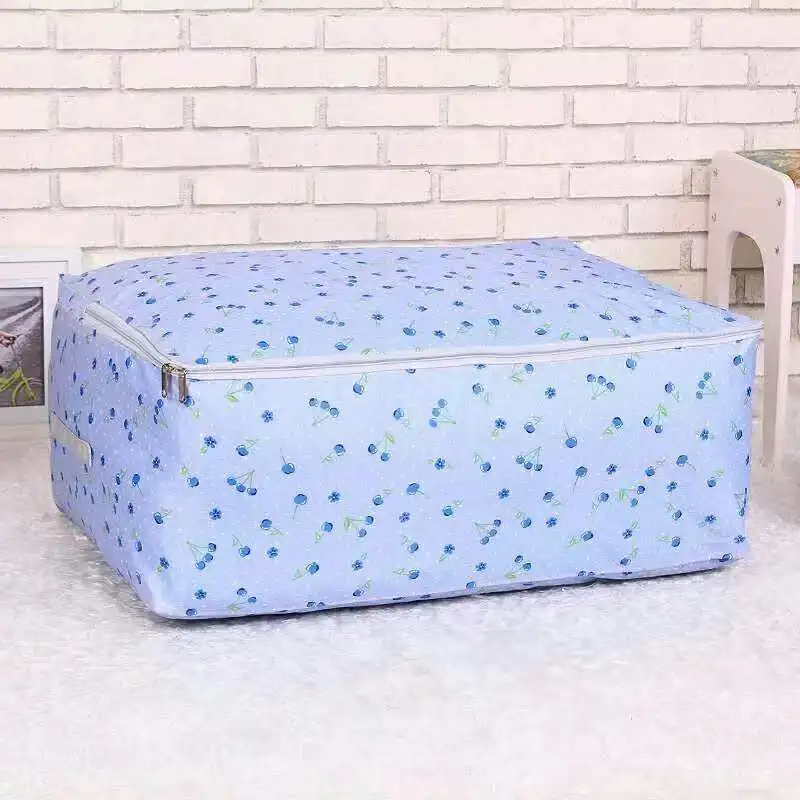 Oxford Cloth Clothes Quilt Storage Bag With Zipper Large-capacity Bedding Sundries Organizer Bag Home Dust-proof Storage Bag 2