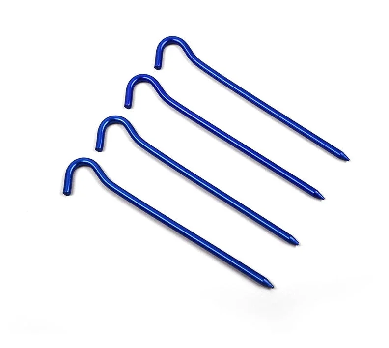 1PC Aluminum Tent Pegs with Hook for Hammock Awning