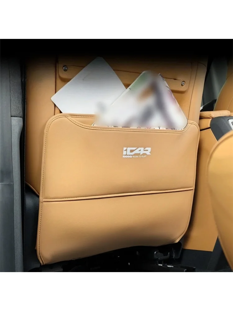 체리 ICAR V27 2026용 뒷좌석 팔걸이 등받이 안티킥 패드, 실내 보호 액세서리