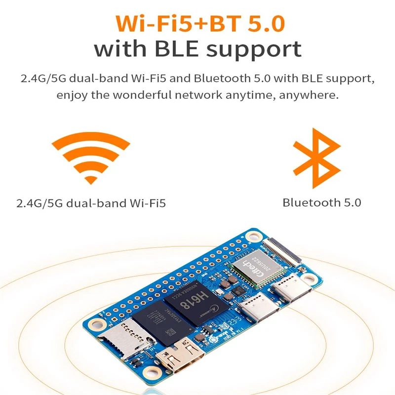    2 W 1.5GB RAM DDR4 ̴ PC,  H618,    2 W,  BLE SBC ̱  ǻ, Zero2W