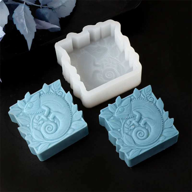 Silicone Mold Soap Molds Dino Bones Fossil Skeleton Silicone Soap Mold DIY Dinosaur Gypsum Resin Handmade Crafts Making Mould Halloween Decorative Mould