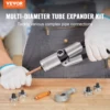 VEVOR Hydraulic Tube Expander with 7 Pipe Expander Heads Deburring Tool Pipe Cutter for Copper Aluminum Brass Soft Steel Pipes 2