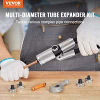 VEVOR Hydraulic Tube Expander with 7 Pipe Expander Heads Deburring Tool Pipe Cutter for Copper Aluminum Brass Soft Steel Pipes 2