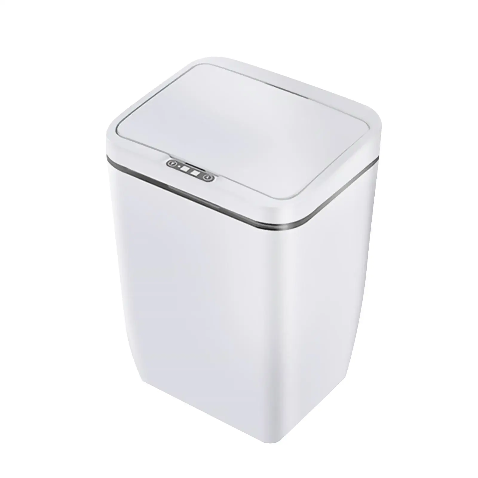Electric Garbage Bin 12L Rubbish Bin Portable Intelligent Induction Trash Bin for Office Bathroom Toilet Living Room Outdoor