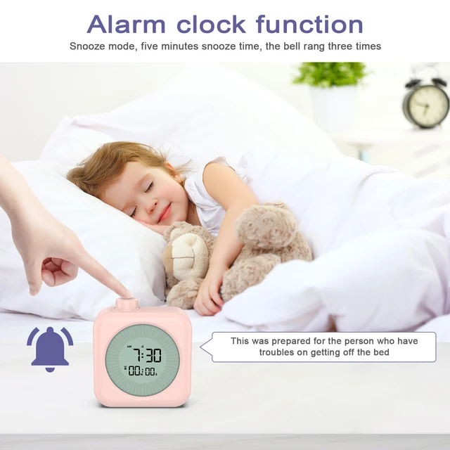 ORIA Digital Visual Timer 3 In 1 Clock with Timer 60-Minute Countdown Stopwatch for Kitchen Cooking Study Teaching 3