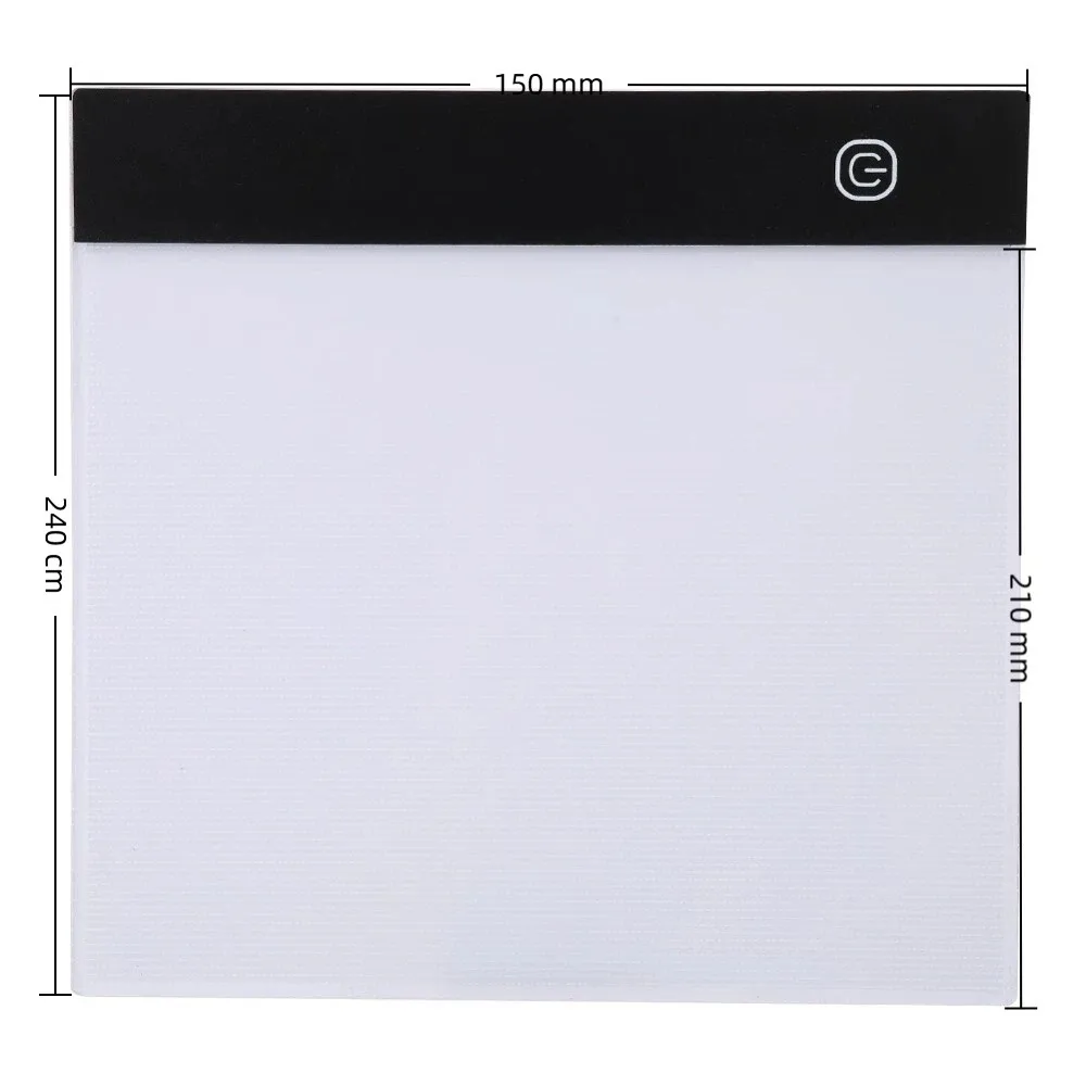 2PCS 부드러운 광원 A5 LED 라이트 드로잉 보드 슬림 휴대용 바디 서예 복사 라이트 테이블