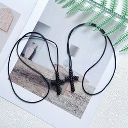 Hand - Woven Cross Necklace Set: Unisex Lucky Prayer Accessory (1)