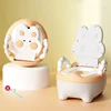 Portable Children's Pot Potty Training Toilet for Kids Cute Rabbit Baby Toilet Pot Porta-potty Urinal Children Toilet Seat Lid 2
