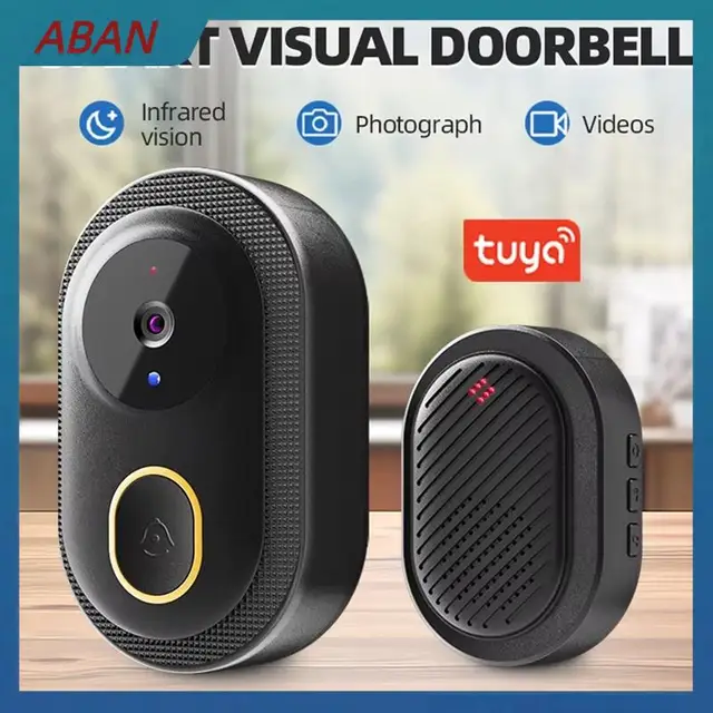 ABAN Tuya Wifi Video Doorbell Wireless HD Camera IR Alarm Security Smart Home Wifi Intercom Door Bell Camera For Home 3