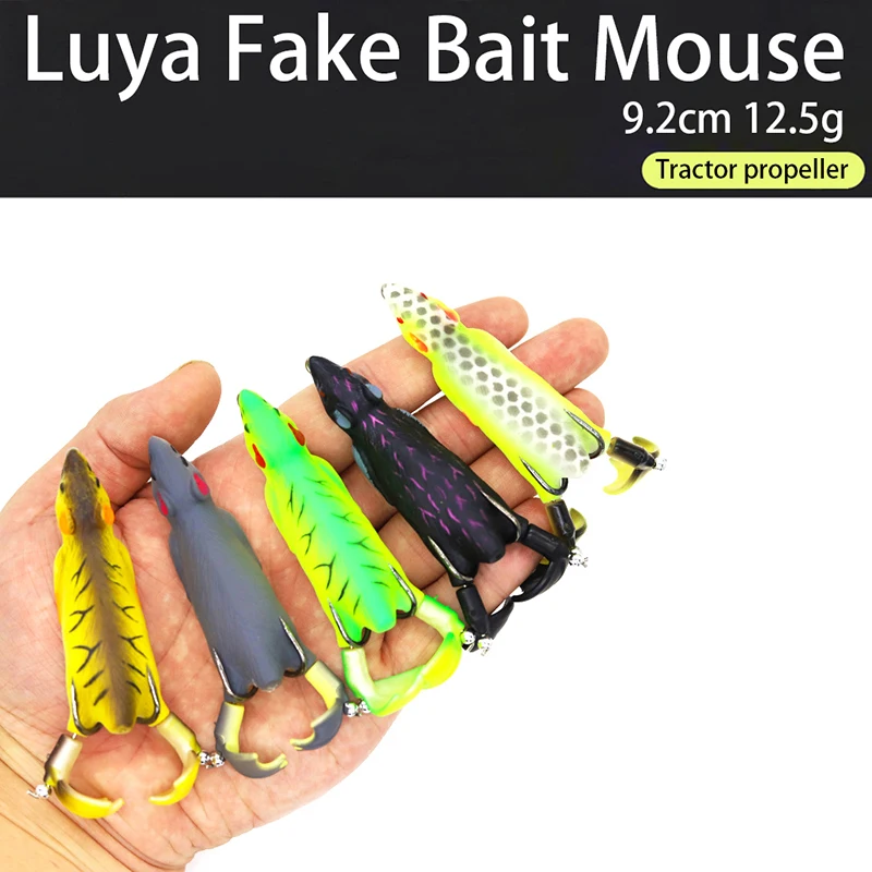 

Roadrunner Fake Bait Rat Thunder Frog 9.2cm 12.5g Blackfish Special Surface Tractor Roadrunner Bait Propeller