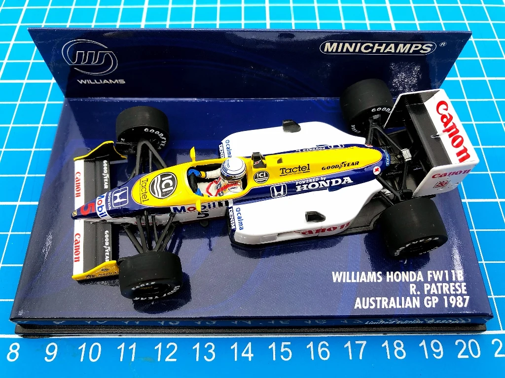 

Minichamps 1:43 F1 FW11B 1987 Patrese Simulation Limited Edition Resin Metal Static Car Model Toy Gift