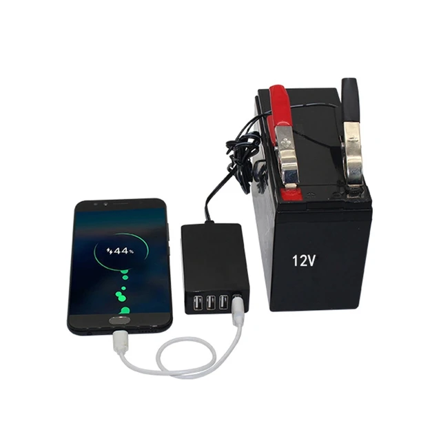 12v battery to mobile charger