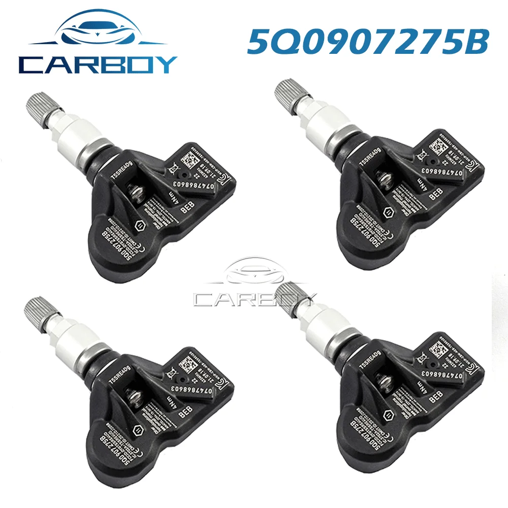 Датчик давления в шинах TPMS 5Q0907275B для VW Golf Passat T-Cross Polo Tiguan Touran Touareg Audi Q2 Q3 Q4 A4 A6 5Q0907275 433 МГц