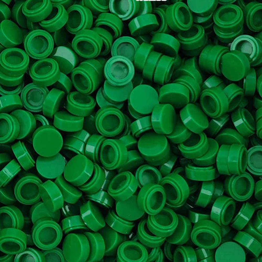 62 Color Set of 200 Round Flat Tile Building Blocks for DIY Pixel Art and Mosaics