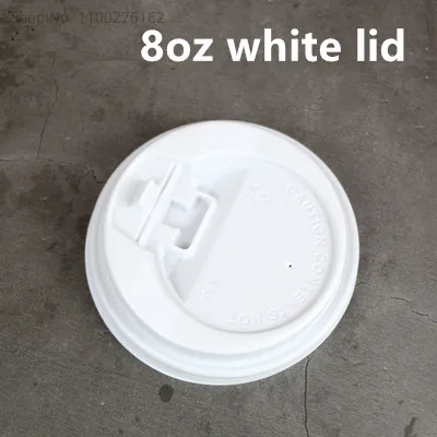 8oz white lid