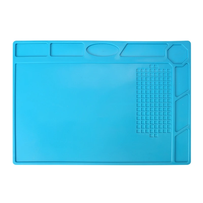

Heat Resistant Silicone Work Mat with Screw Position for Soldering 12x9in Dropship