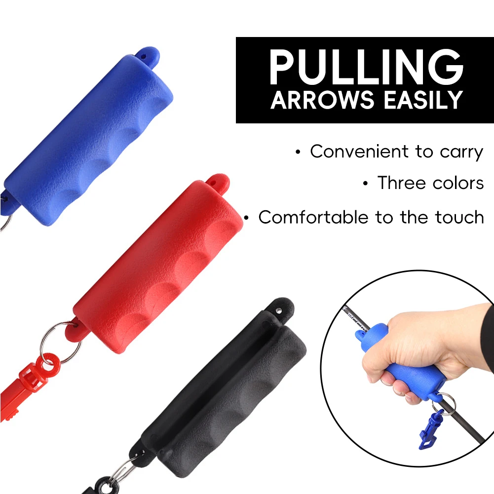 1PC Shoot Bow Arrow Puller 1PC Archery Outdoor Silica Gel Remover With Keychain Tool Shooting Target Accessory