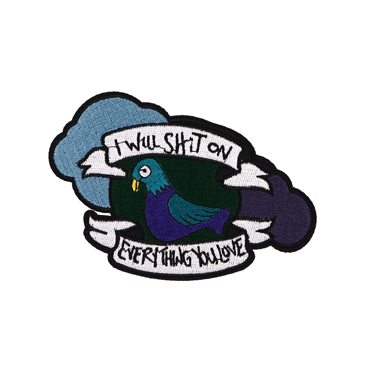 Sevimli güvercin kuş nakış yama karikatür hayvan yama demir On yamalar giyim yamalar giysi kot dikmek çıkartmalar