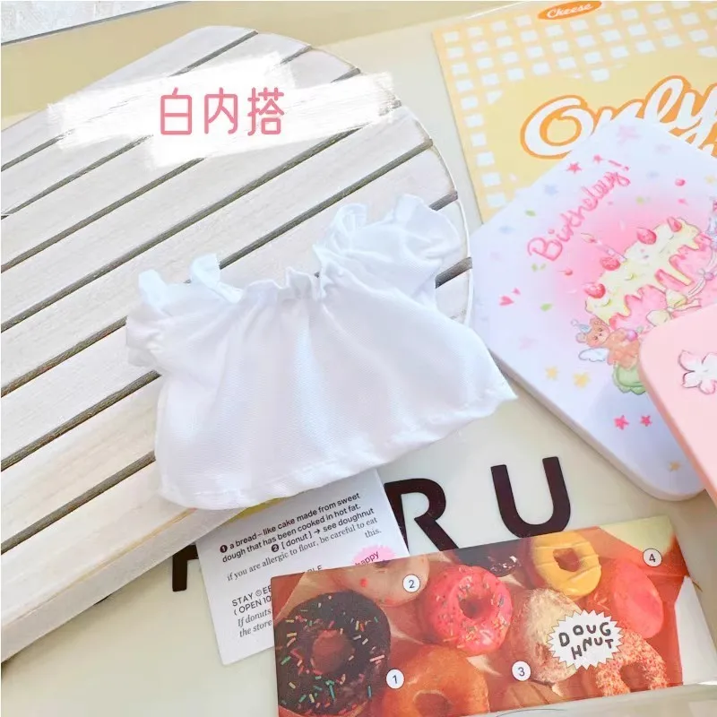 thumbnail image 1 of Mini ropa de felpa para muñecas, traje de 17cm, accesorios para muñecas Kpop, Exo, Labubu, Idol, monos de rejilla densa, ropa de regalo DIY, 1 of 5