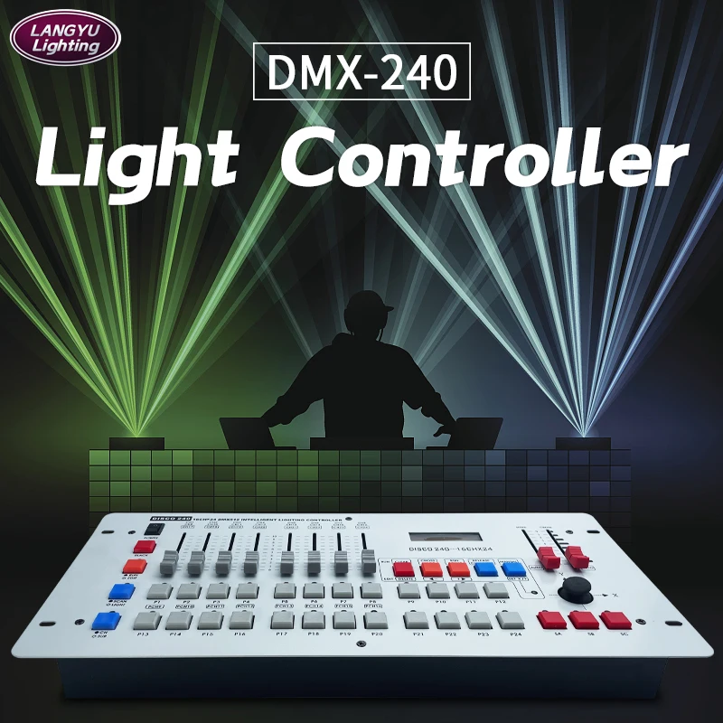 

DMX240 контрольная консоль для сценического освещения, dj диско, вечерняя вечеринка, производительность светильник controlle, интеллектуальная фотография