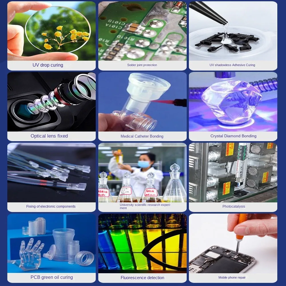 USB Led Ultraviolet Lights UV Nail Lamp 365nm 395nm 405nm Resin Green Oil Phone PCB Circuit Board Screen Repair UV Curing Lamp