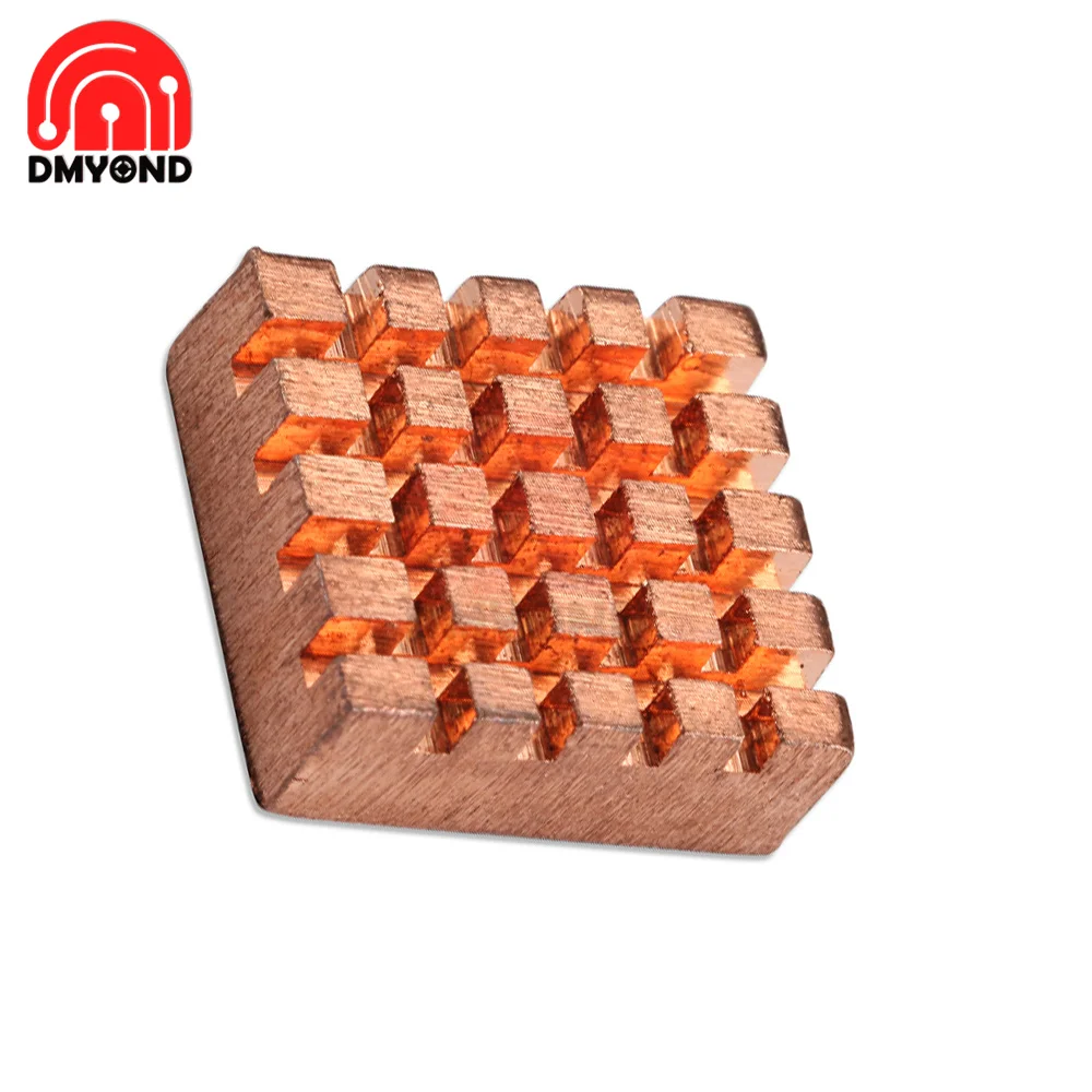 8pcs 14mm&times;12mm&times;5.5mm Cooling Copper Heat Sink for Video Card CPU Raspberry Pi VGA RAM Cooling Radiator Cooler