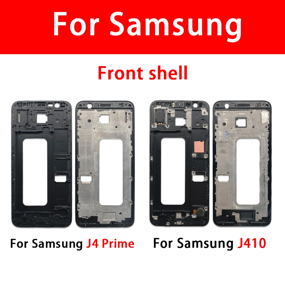 

10 Pcs Front Frame Panel Chassis Bezel For Samsung J4 Prime J4 Core J6 Plus J7 2017 J730 LCD Housing