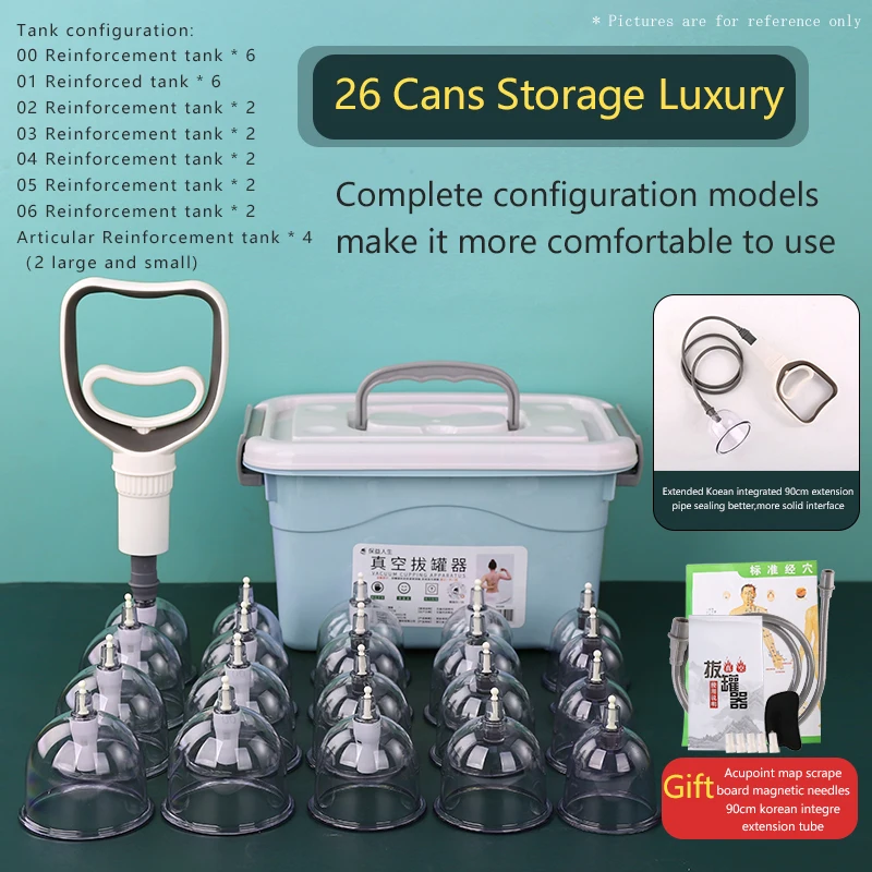Cupping Therapy Set Vacuum Cupping Vacuum Cupping massage device Set Suction Cups Massage Physiotherapy Jars Chinese Medicine An 5