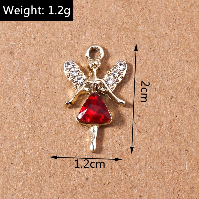 10 teile/los niedlichen Kristall Tier Charms Elefant Fisch Anhänger Charme für Schmuck Herstellung Halsketten Ohrringe DIY Handwerk liefert – Detail 9