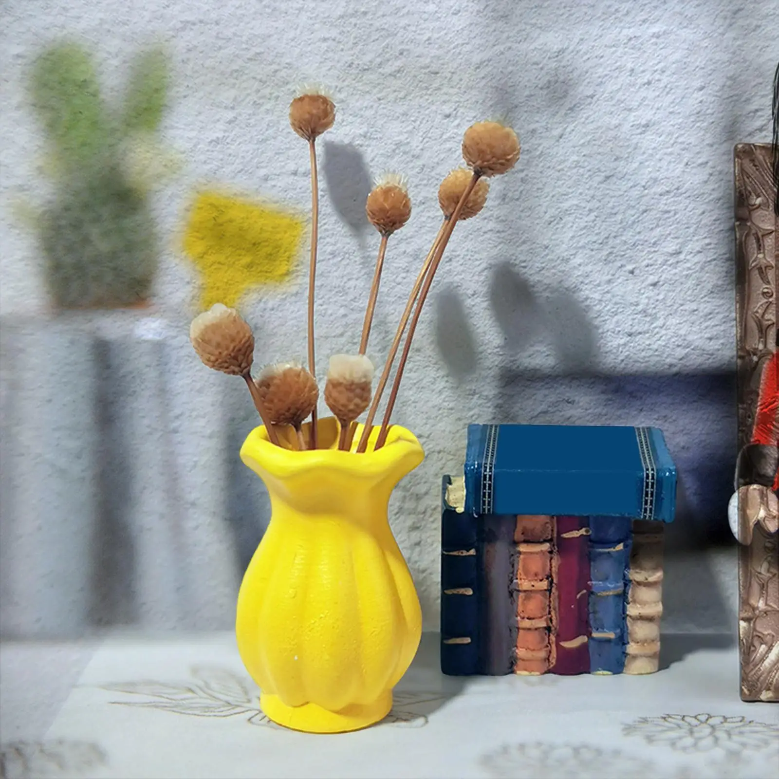 

1/12 Цветочная ваза для кукольного домика, аксессуары «сделай сам», мебель для кукольного домика, миниатюрная керамическая ваза, фарфоровая Кадка