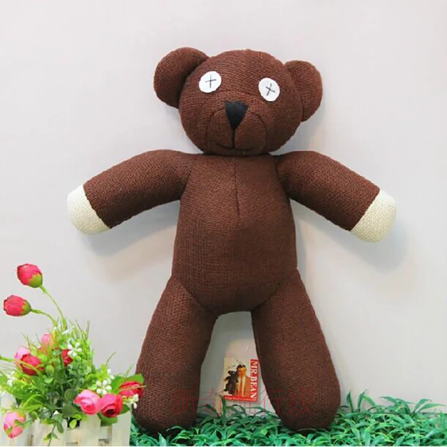 2022 New Kawaii   Height Mr Bean Teddy Bear Animal Stuffed Plush Toy For Children Gift Brown Color  Gift 23cm