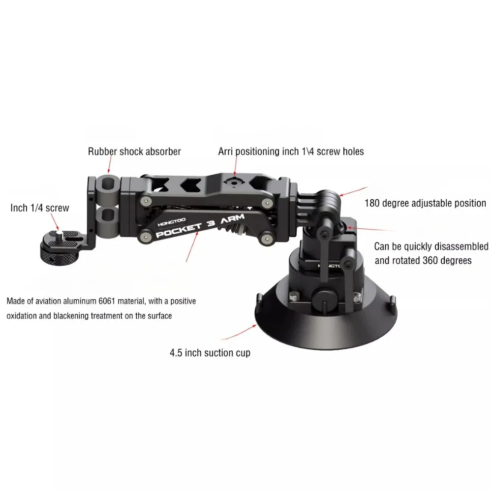 HONGTOO DJI Pocket 3 Arm Z-axis Damper Stabilizer Shock Absorber