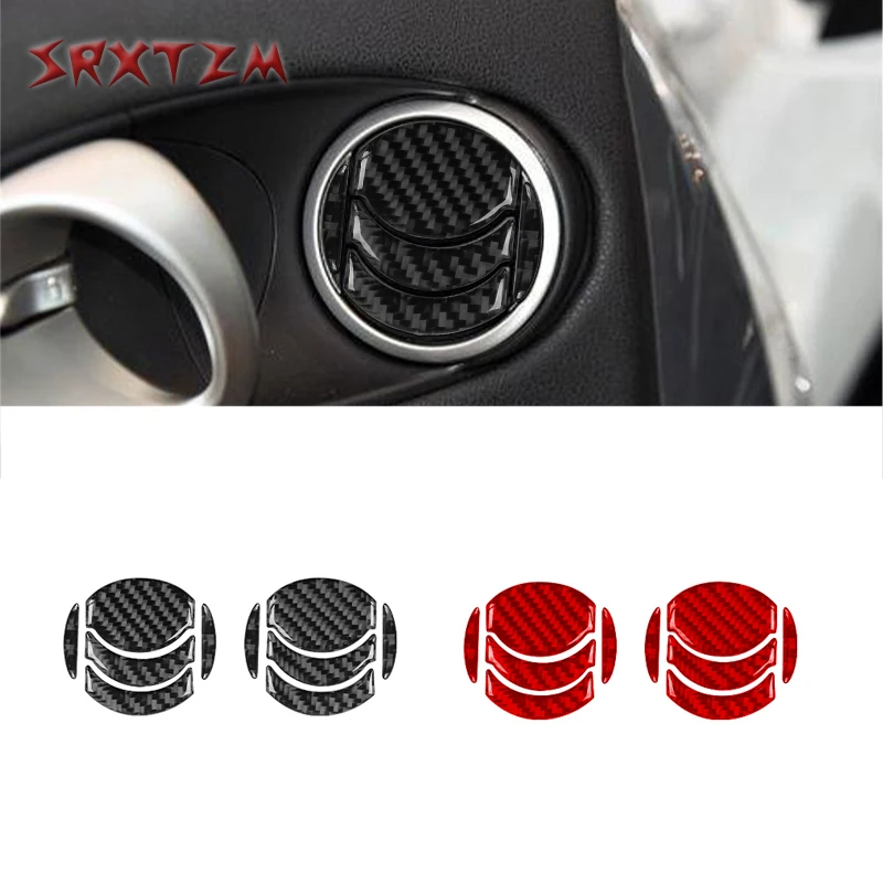 Per Nissan 350Z Z33 2006-2009 Central Car Air Conditioner Vent Stickers Outlet Cover Decorazione Accessori Auto In Fibra Di Carbonio