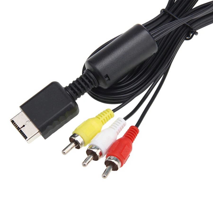 1개 PS2 PS3 AV 케이블,  플레이스테이션 2 PS2 PS3용 AV-RCA 컴포지트 케이블 코드(6FT)