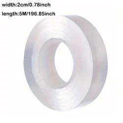 Durable Clear Nano Adhesive Tape - Strong, Washable & Waterproof (5m)