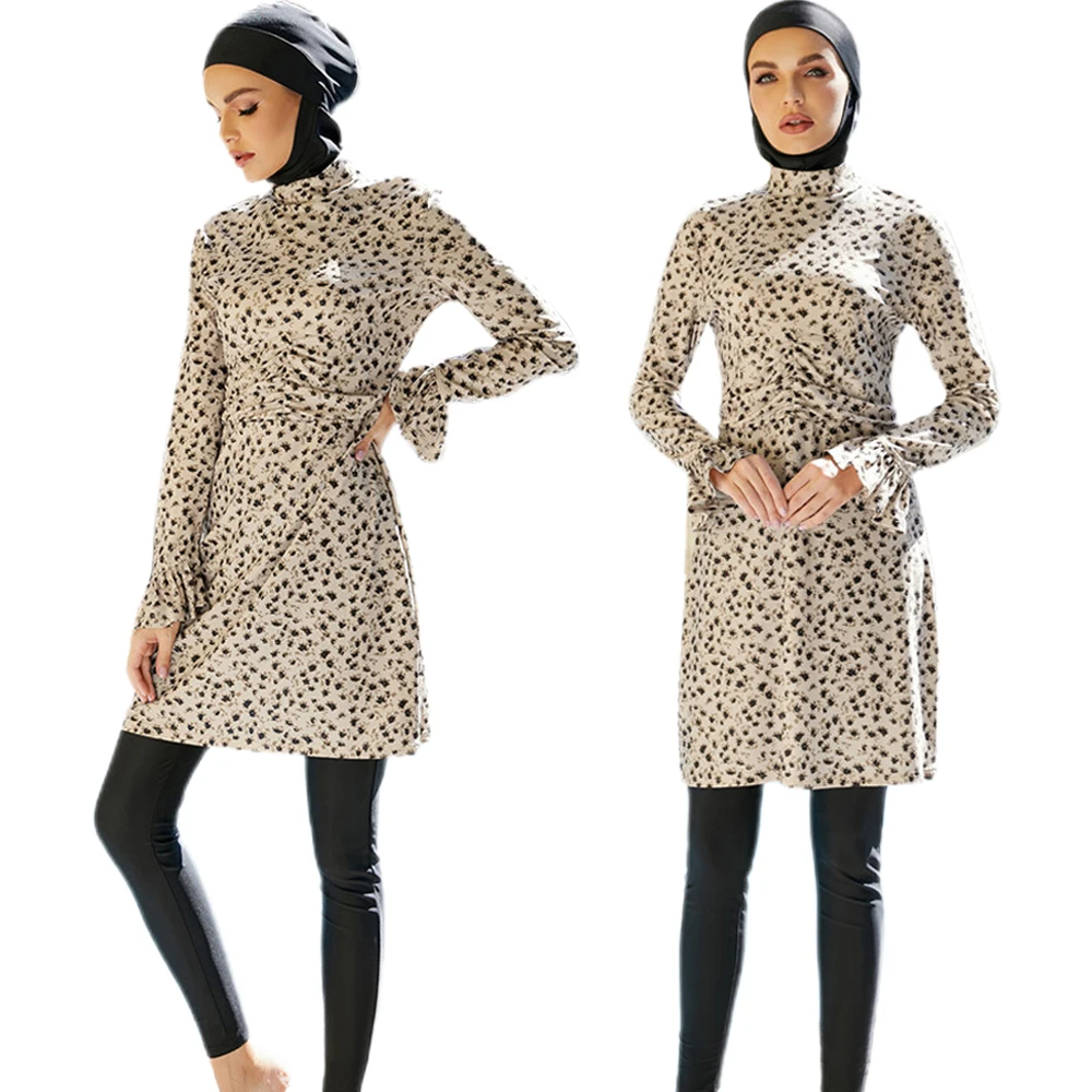 Costume Da Bagno Donna Musulmano Burkini Costume Da Bagno Burkinis Modesto 3 Pezzi Moslem Musp2 Maillot De Bain All Cover Full Cover Manica Lunga