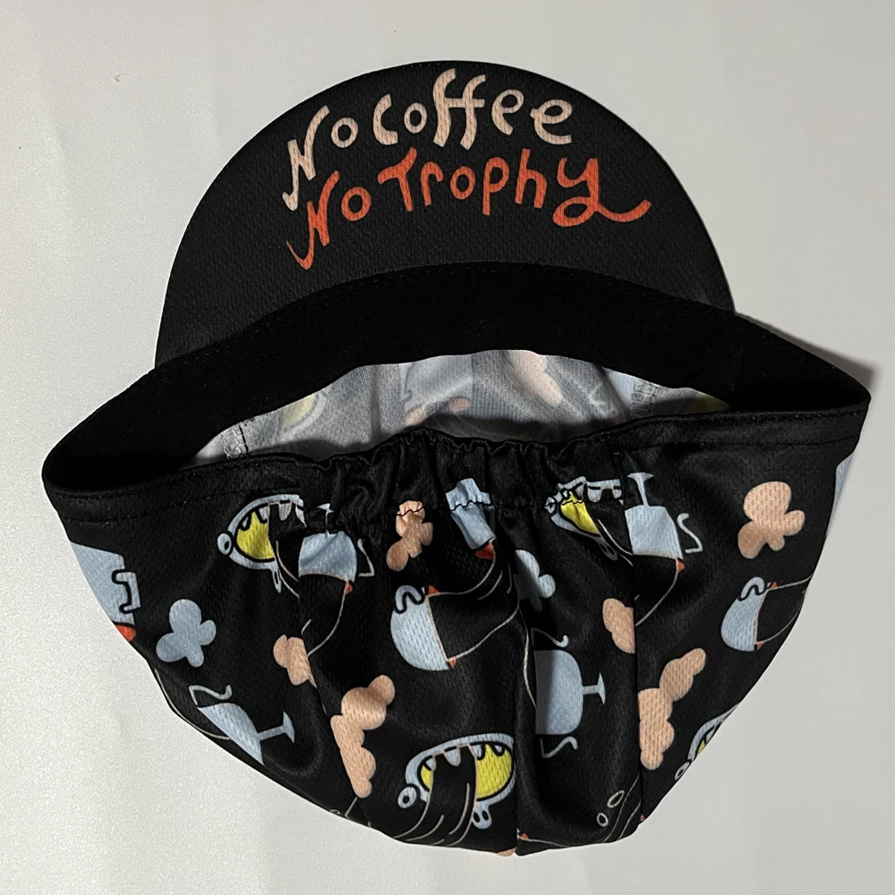 Multiple Coffee Donuts Styles Cycling Cap Men Women Black White Cycling Hat Quick-Drying Polyester Summer Cycling Hat Molteni 5