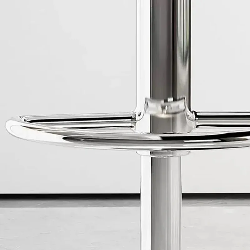 Acrylic Swivel Bar Chairs Pink Transparent Barber Metal White Bar Chairs Kitchen Tall Adjustable Chaise Design Furniture