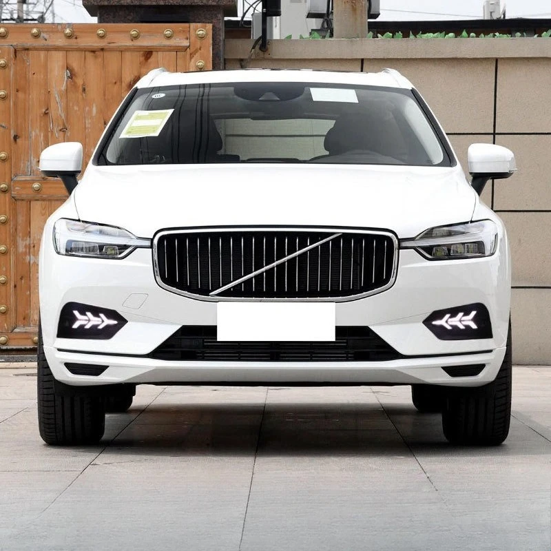 DRL for Volvo XC60 2018-2019 Car Led Daytime Running Light Streamer Steering Front Fog Light Modified 12V Daylights Night Blue detail image 2