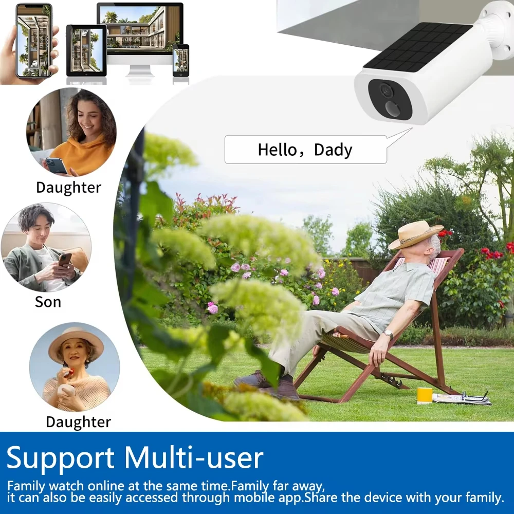 16채널 WIFI NVR 5MP 태양광 카메라 시스템 키트 실외용 와이파이 태양광 보안 카메라 세트 통합 배터리 EseeCloud IP 프로 플래시 알람