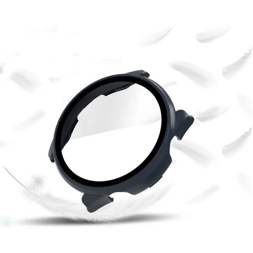 Haylou Solar Plus용 PC 하드 보호 케이스, 전체 커버리지 필름 범퍼 보호 강화 유리, Haylou Solar Plus 쉘