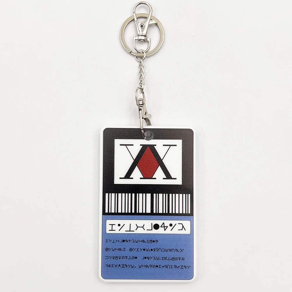 Anime Hisoka Kurapika Killua Zoldyck Cosplay Schlüsselanhänger Lizenzkartenhalter PVC Karten Abdeckung Anhänger Schlüsselanhänger Tasche Zubehör